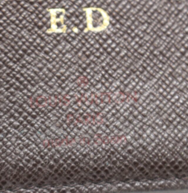 LOUIS VUITTON #VHA9K8 Damier Ebene Zippy Wallet