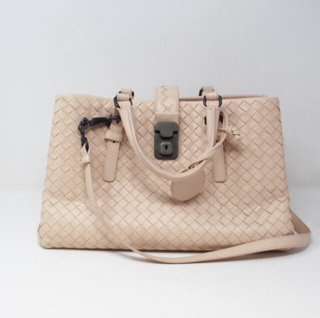 BOTTEGA VENETA #22NAZT Intreclato Rome Top Handle Bag