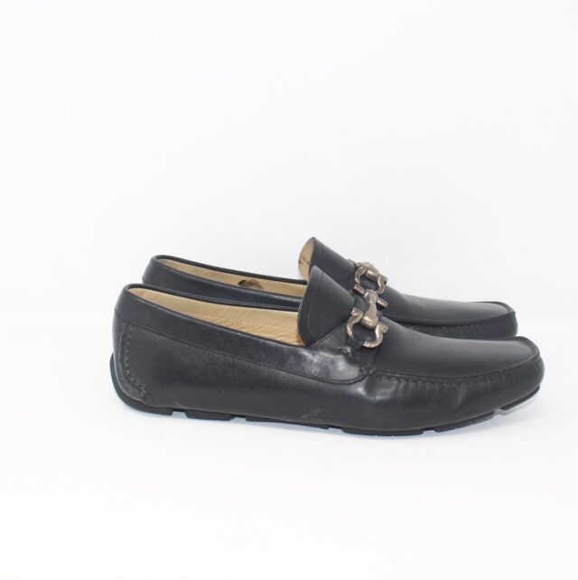 SALVATORE FERRAGAMO #QYDECZ Mens Gancini Buckle Loafers Size 8.5