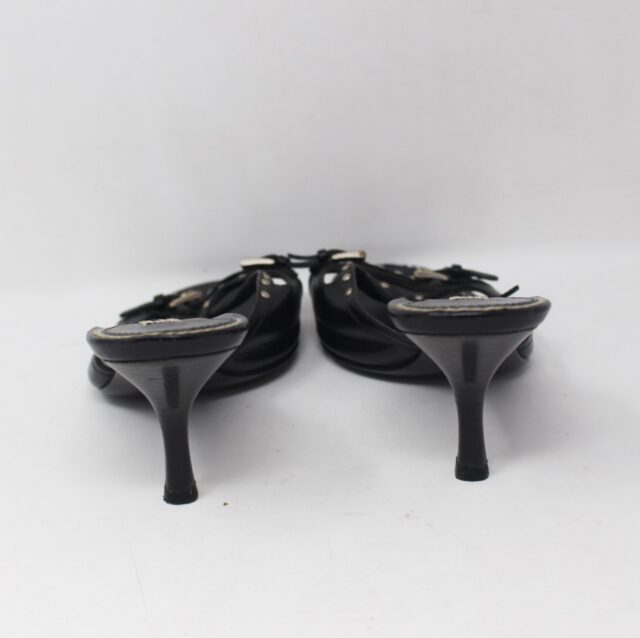 PRADA #E18AJE Studded Heels Size 36