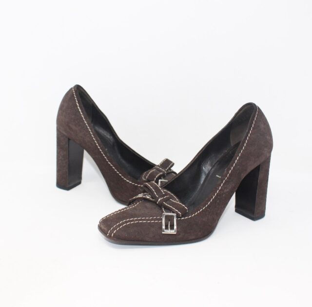 PRADA #NCRC5Y Vintage Suede Heels Size 36