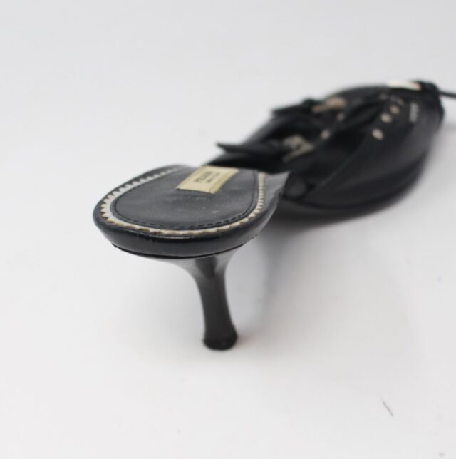 PRADA #E18AJE Studded Heels Size 36