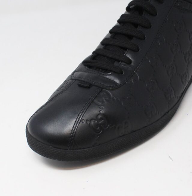 GUCCI #7B6G6Z Signature High Top Sneakers Size 10.5