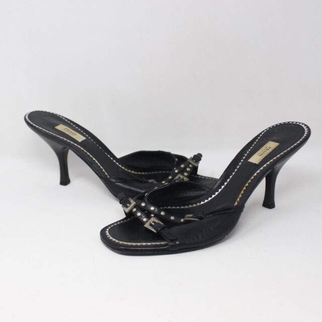 PRADA #E18AJE Studded Heels Size 36