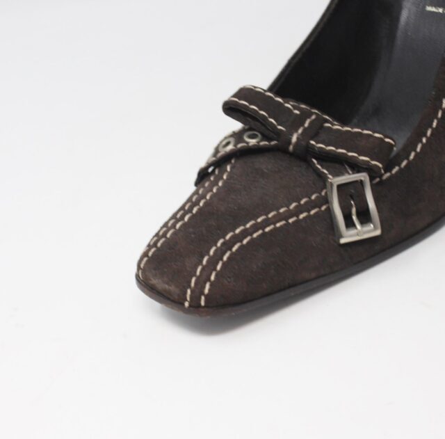 PRADA #NCRC5Y Vintage Suede Heels Size 36