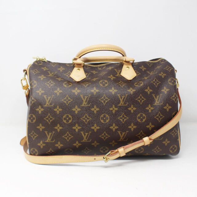 LOUIS VUITTON #17QGDU Monogram Canvas Speedy 35 Bandouliere Bag