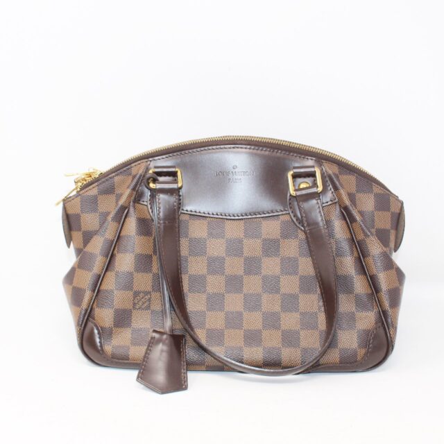 LOUIS VUITTON #RUKXXE Damier Ebene PM Verona Satchel Bag