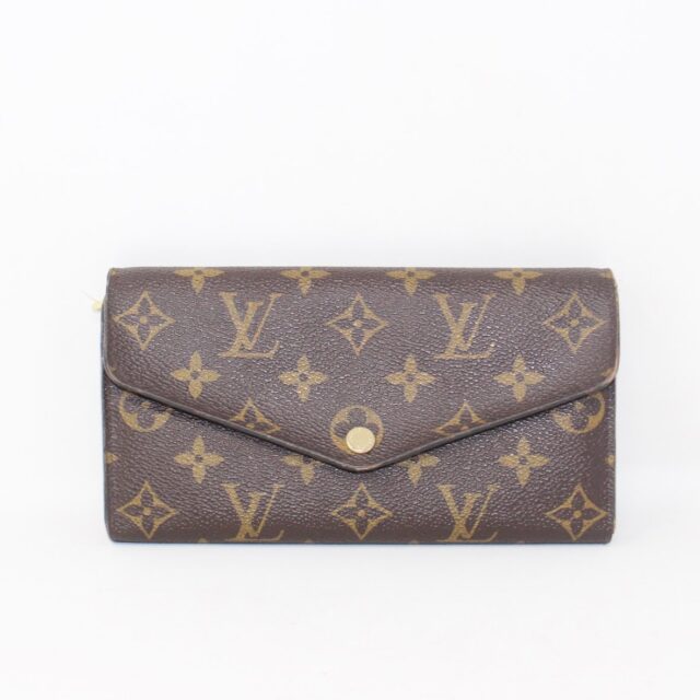 LOUIS VUITTON #XYB6ZC Monogram Canvas Portefeuille Sarah Wallet