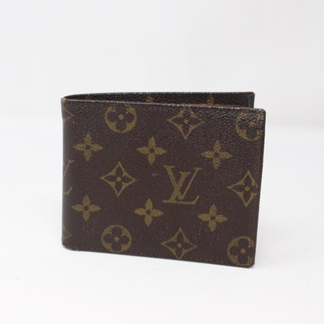 LOUIS VUITTON #Q7VVD7 Mongram Canvas Mens Card Wallet