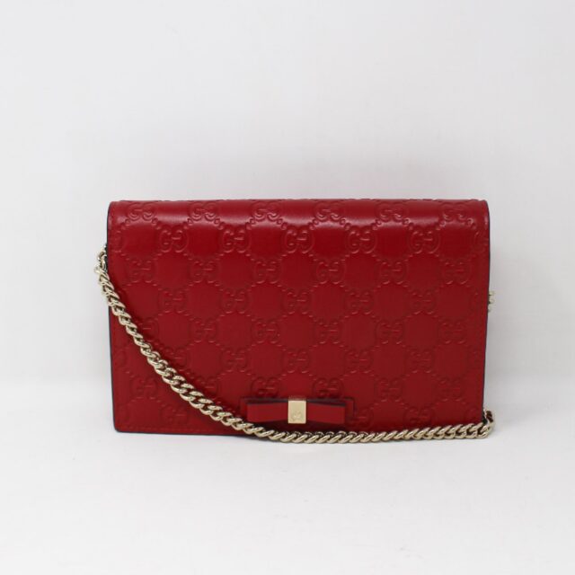 GUCCI #N5A1V6 Guccissima Bow Flap Bag