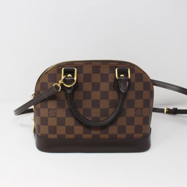 LOUIS VUITTON #D5JQEC Damier Ebene Alma BB Bag