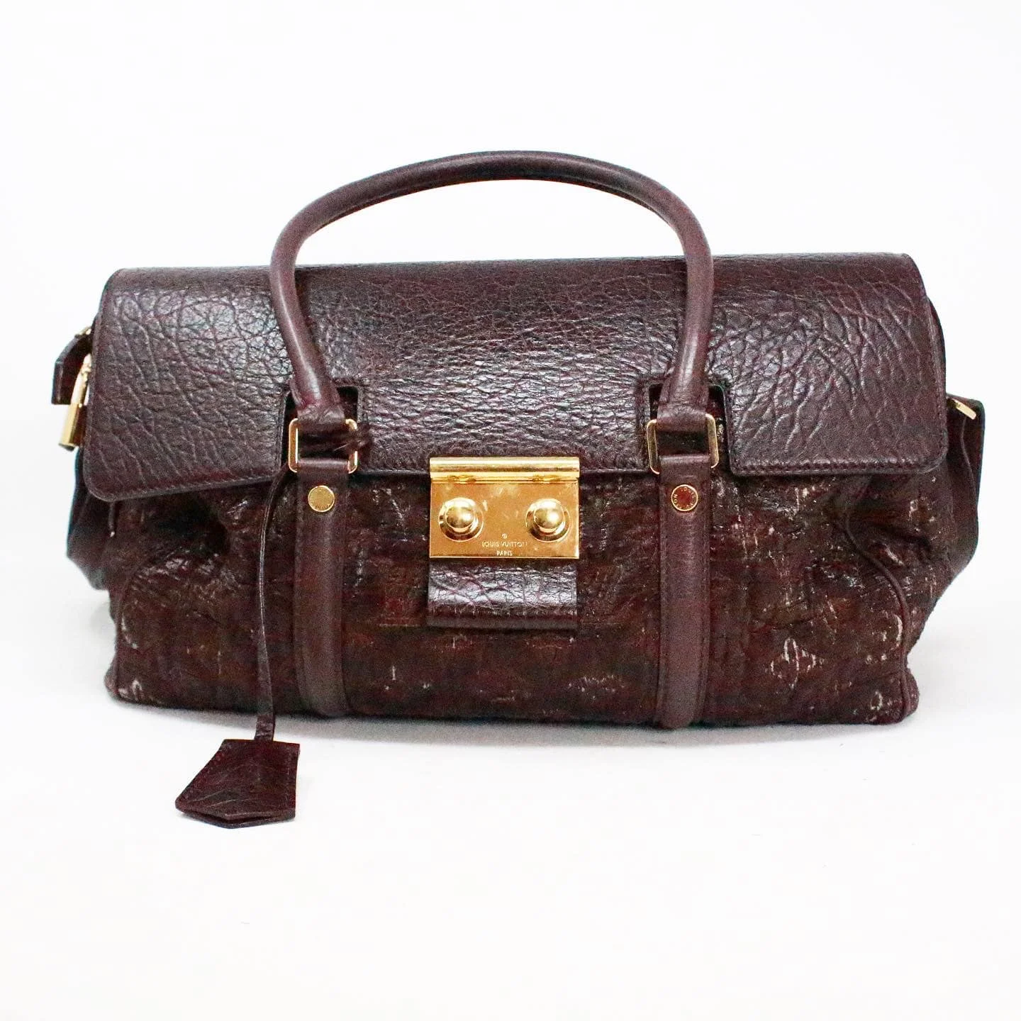 LOUIS VUITTON #42223 Burgundy Monogram Volupte Psyche Bag a