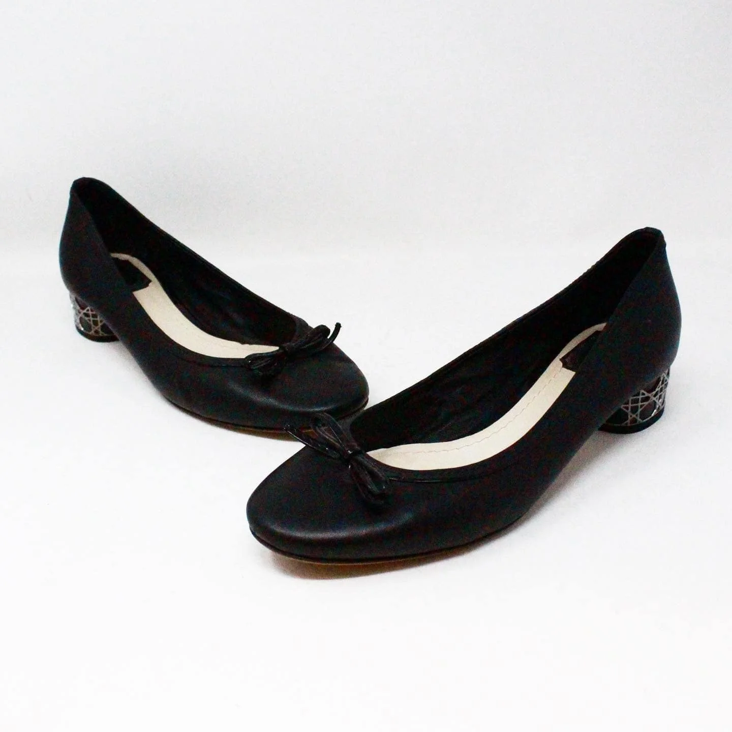 CHRISTIAN DIOR #43097 Black Rounded Leather Loafers (US 10 EU 40) 1